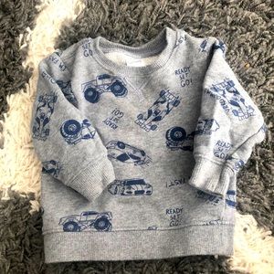 Carter’s gray sweater, 100% cotton, worn once!